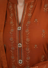 Miraas By VS Textile Embroidered Dhanak 3 Piece Unstitched Suit VS25MDWS D-45